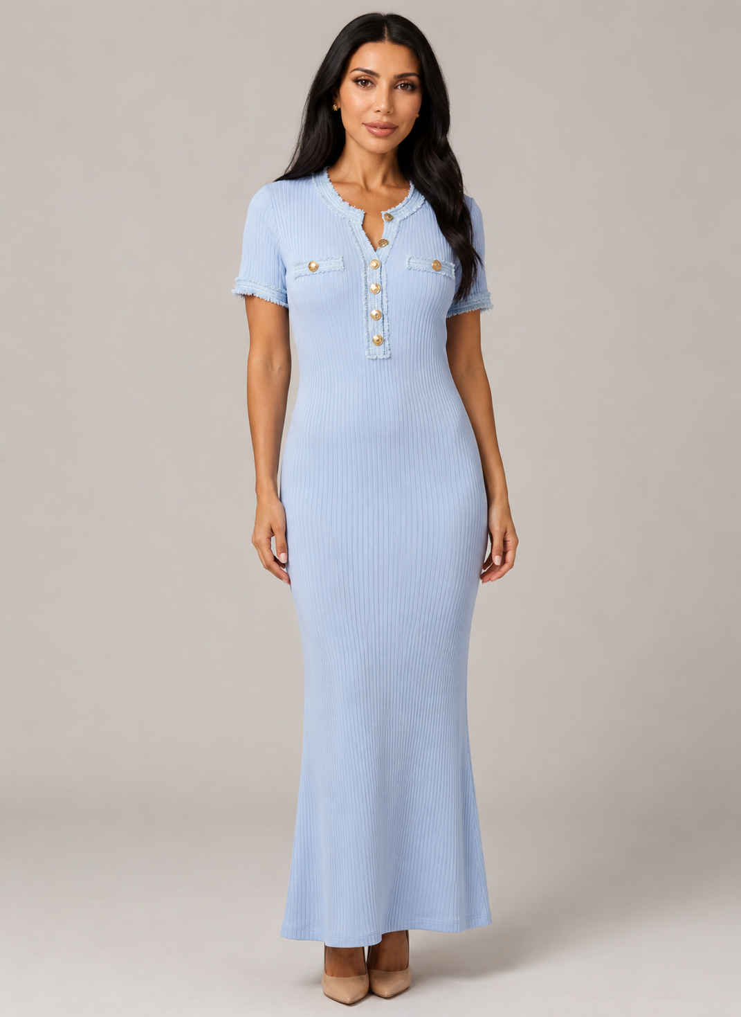 Classic Fitted Midi Dress