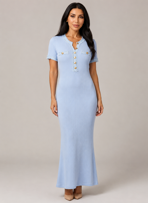 Classic Fitted Midi Dress