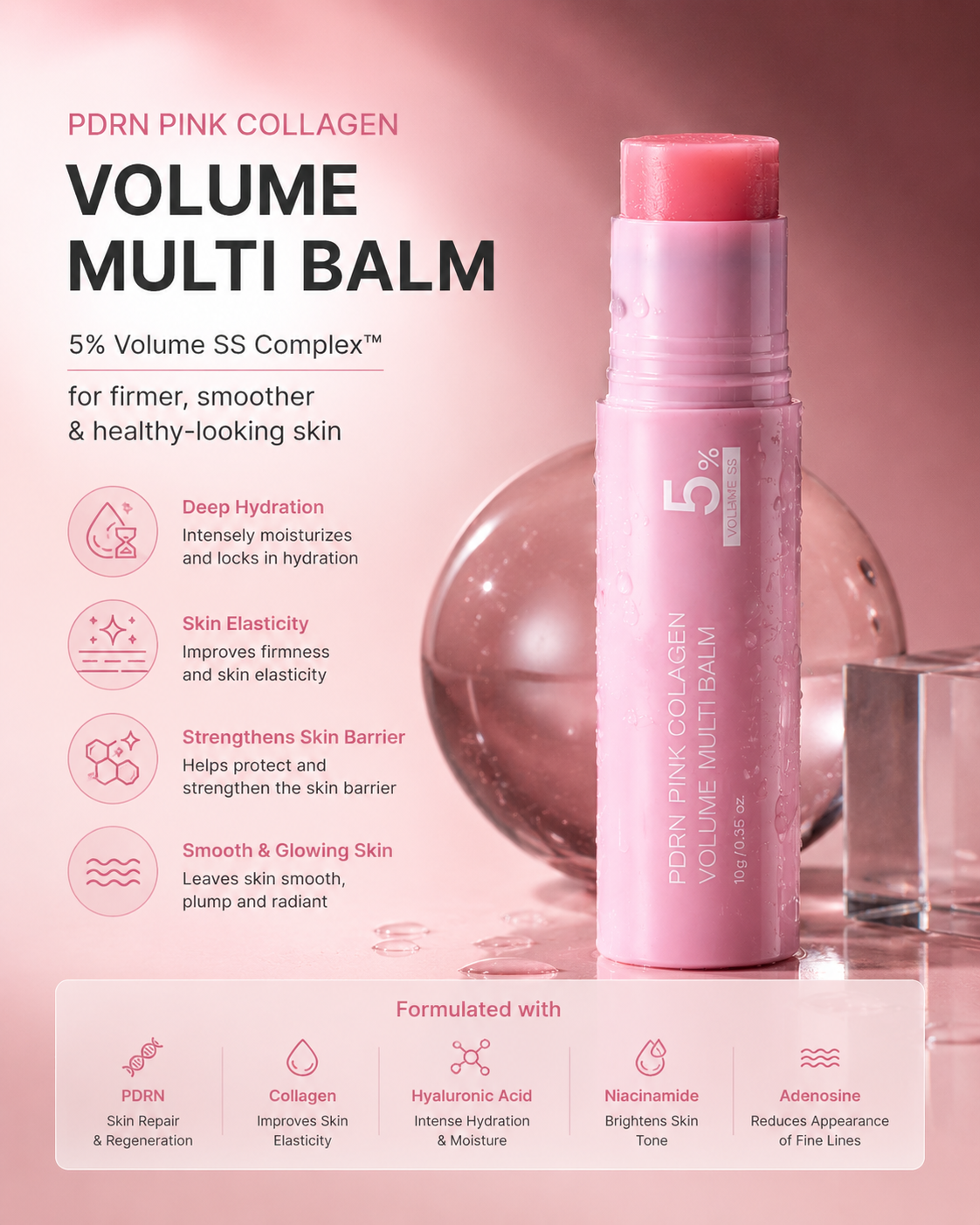 PDRN Pink Collagen Volume Multi Balm Stick